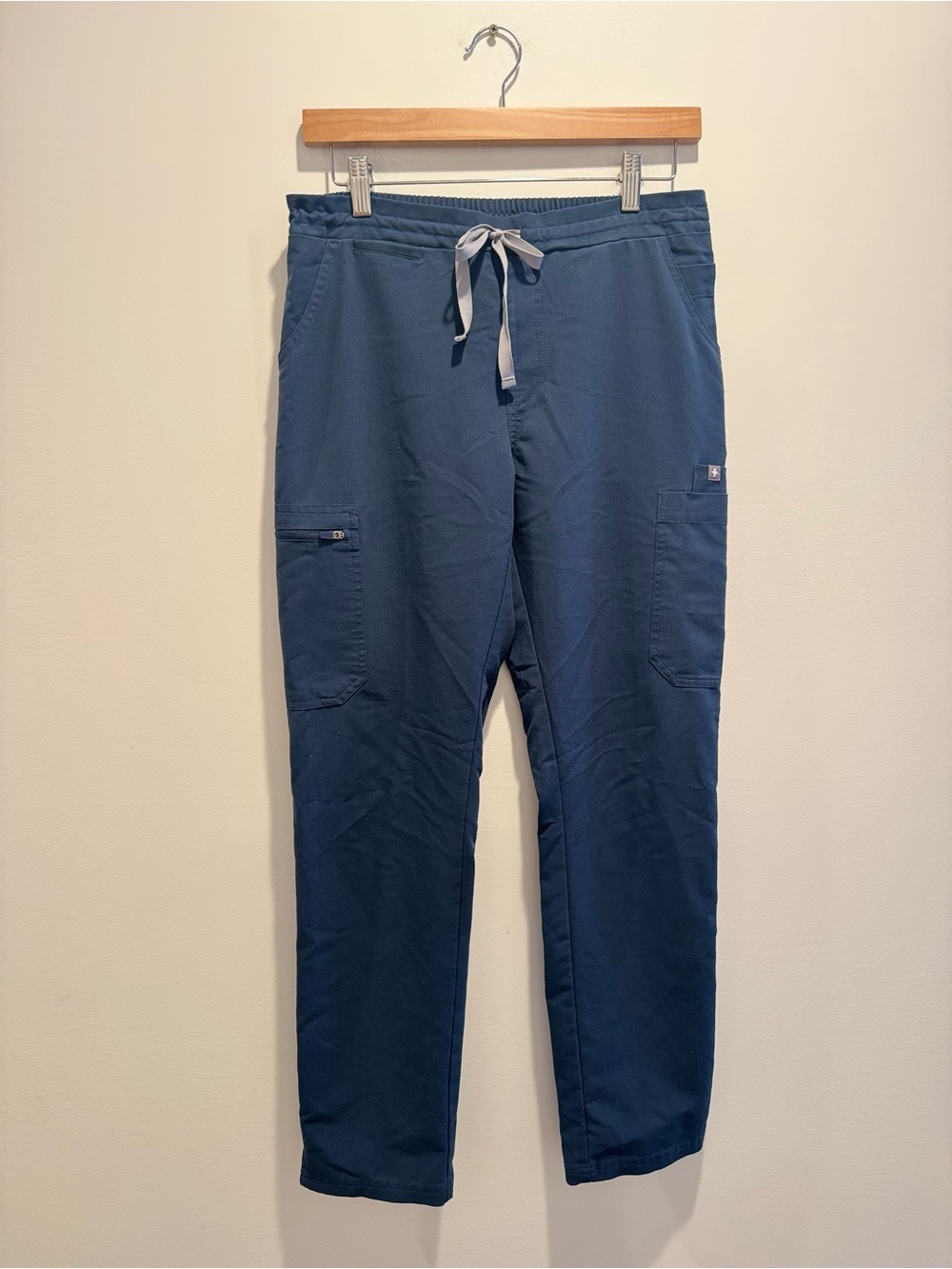 Figs Technical Collection Teal Yola Cargo Scrub Pants